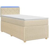  Boxspring krevet s madracem Krem 90 x 200 cm Tkanina | shoptok.hr