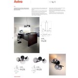  Redo 01-3989 - Visilica na sajli ASTRA 9xG9/8W/230V crna | Eponuda.com