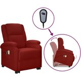  masažna fotelja na podizanje boja vina umjetna koža | shoptok.hr