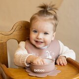 Baboo Silicone Bib slinček Au Naturale, 4m+ 1 kos | Shoptok.si