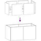 vidaXL Sadilnik Bela 80x40x40 cm Hladno valjano jeklo | Shoptok.si