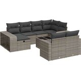 vidaXL 11-dijelni set vrtnih sofa od poliratana s jastucima sivi | shoptok.hr