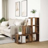 vidaXL Pregrada / regal za knjige 3 razina hrast 99x29x99 cm drveni | shoptok.hr
