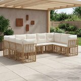  Set vanjskih sofa Prirodna i krema bijela Poliester | Eponuda.com