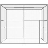 Kavez za mačke 3 x 3 x 2 5 m od pocinčanog čelika | shoptok.hr