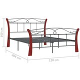  Za krevet crni metalni 120 x 200 cm | shoptok.hr