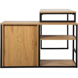 Livetastic KOTNA PISALNA MIZA kovina, leseni material črna, barve hrasta | Shoptok.si
