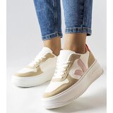 Gemre White sneakers with pink insert Plouffe | Shoptok.si