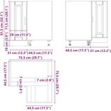 vidaXL Kuhinjski kutni donji ormarić Porto boja hrasta drveni | shoptok.hr