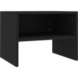 Furnova Nočna omarica črna 40x30x30 cm iverna plošča, (21927214) | Shoptok.si