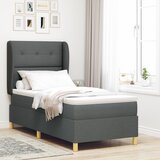 vidaXL Box Spring Krevet s Madracem Tamno Sivi 100x200 cm Tkanina Cijene