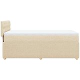  Okvir kreveta s oprugama i madrac krem 80x200 cm od tkanine | shoptok.hr