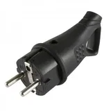 elektronic KFt utikač šuho pod uglom 45* gumeni IP44 crn 250V/16A/3680W ( KABU45/Z )