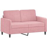 vidaXL Kavč dvosed roza 120 cm žamet, (20929026) Cene