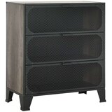 vidaXL Omara siva 72x36x82 cm kovina in MDF | Shoptok.si