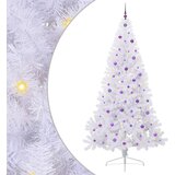  Umjetno božićno drvce Bijela 240 cm PVC i čelik | shoptok.hr