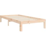 vidaXL Okvir kreveta s uzglavljem 3FT za jednu osobu od masivnog drva | shoptok.hr