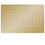  Glava za tuš od nehrđajućeg čelika 30 x 20 cm pravokutna zlatna | shoptok.hr