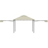  Sjenica s dvostrukim produžnim krovom 3x3x2,75 m krem 180g/m² | shoptok.hr