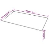 Stolna Ploča od Kaljenog Stakla Pravokutna 1200x650 mm | shoptok.hr