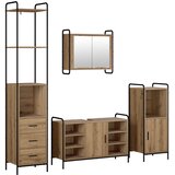  Set ormarića za kupaonicu 4 kom. Hrast artisan | shoptok.hr
