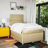  Krevet box spring s madracem krem 120 x 190 cm od tkanine | shoptok.hr