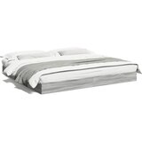 vidaXL Okvir za krevet boja hrasta 200x200 cm od konstruiranog drva Cijene