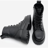 Marjin Women's Zippered Lace-Up Serrated Sole Boots Boots Suzet Black. | Shoptok.si