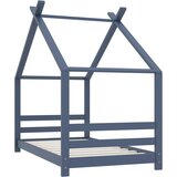 The Living Store Otroški posteljni okvir siv iz trdne borovine 80x160 cm - Otroški Posteljni Okvir, (21419866) | Shoptok.si