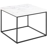 Actona Bijeli stolić za kavu s pločom stola u mramornom dekoru 60x60 cm Barossa – | shoptok.hr