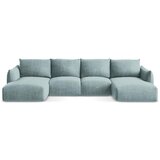 Makamii Plava sklopiva kutna garnitura (u obliku slova "U") Leila – | shoptok.hr