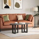 vidaXL noge kavne mizice t-oblika 2 kosa črna 38x25x(42-43) cm jeklo | Shoptok.si
