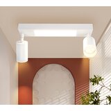 Nettlife Stropna svetilka 2 žarnici GU10 Spalnica 3000K 20W Črna Toplo bela Nastavljiva Kovinska, (22116814) | Shoptok.si