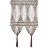  The Living Store Zavesa makrame taupe 140x240 cm bombaž - Zavesa, (21495301) Cene