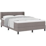 vidaXL Postelja boxspring z vzmetnico z vzmetnico Taupe 140 x 200 cm, (5000126481) | Shoptok.si