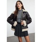 TRENDYOLMILLA ženska jakna Twoaw25Mo00000, tamno braon-braon | Eponuda.com