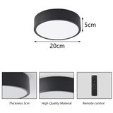  Brilagi - LED prigušiva svetiljka POOL LED/18W/230V 3000-6000K 20 cm crna + daljinski upravljač | Eponuda.com