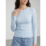 Sinsay Pamučna slim fit majica dugih rukava | shoptok.hr