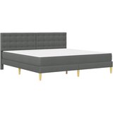  Okvir kreveta s madracem Tamno siva 180 x 200 cm tkanina | shoptok.hr