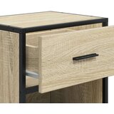 vidaXL Nočna omarica sonoma hrast 40x31x50 cm inženirski les | Shoptok.si