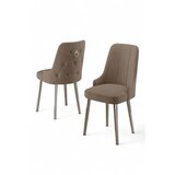 Hanah home Newa set stolica, 46x94x46 cm, 6 dijelova, srebrno-smeđa boja | Eponuda.ba