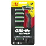 Gillette Brijač Sensor3 Black, 8 dopuna Cene