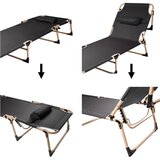 Field sklopivi putni krevet 198 crni | shoptok.hr