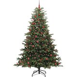 vidaXL Umestno božično drevo Zelena 210 cm PVC, kovina in plastika | Shoptok.si
