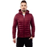 Glano Man ́s quilted jacket - burgundy | shoptok.hr