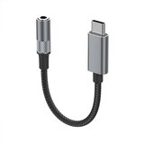 Ldnio adapter LSY80c za slušalice type-c na 3,5 mm sivi Cene
