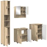  Set namještaja za kupaonicu 4 kom. Sonoma hrast 61 x 35 x 64 cm | shoptok.hr