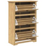  Polica za cipele s ladicama BODO Medeno smeđa 80 x 35 x 118 cm | shoptok.hr
