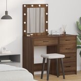 vidaXL rjava hrast mdf, iverica 50 x 41 x 135 cm ogledalo Cene