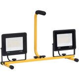 vidaXL LED reflektor z ročajem 2x50 W toplo bel | Shoptok.si